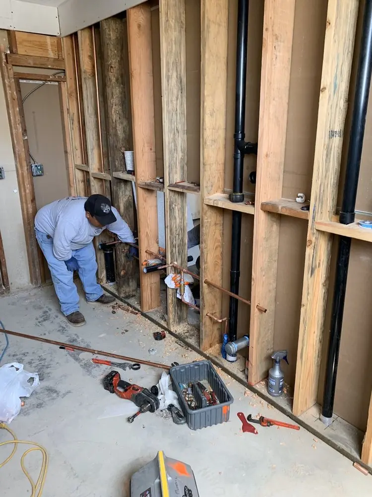 Commercial rough-in plumbing for Gas Line Repair in New North Roland Park - Poplar Hill